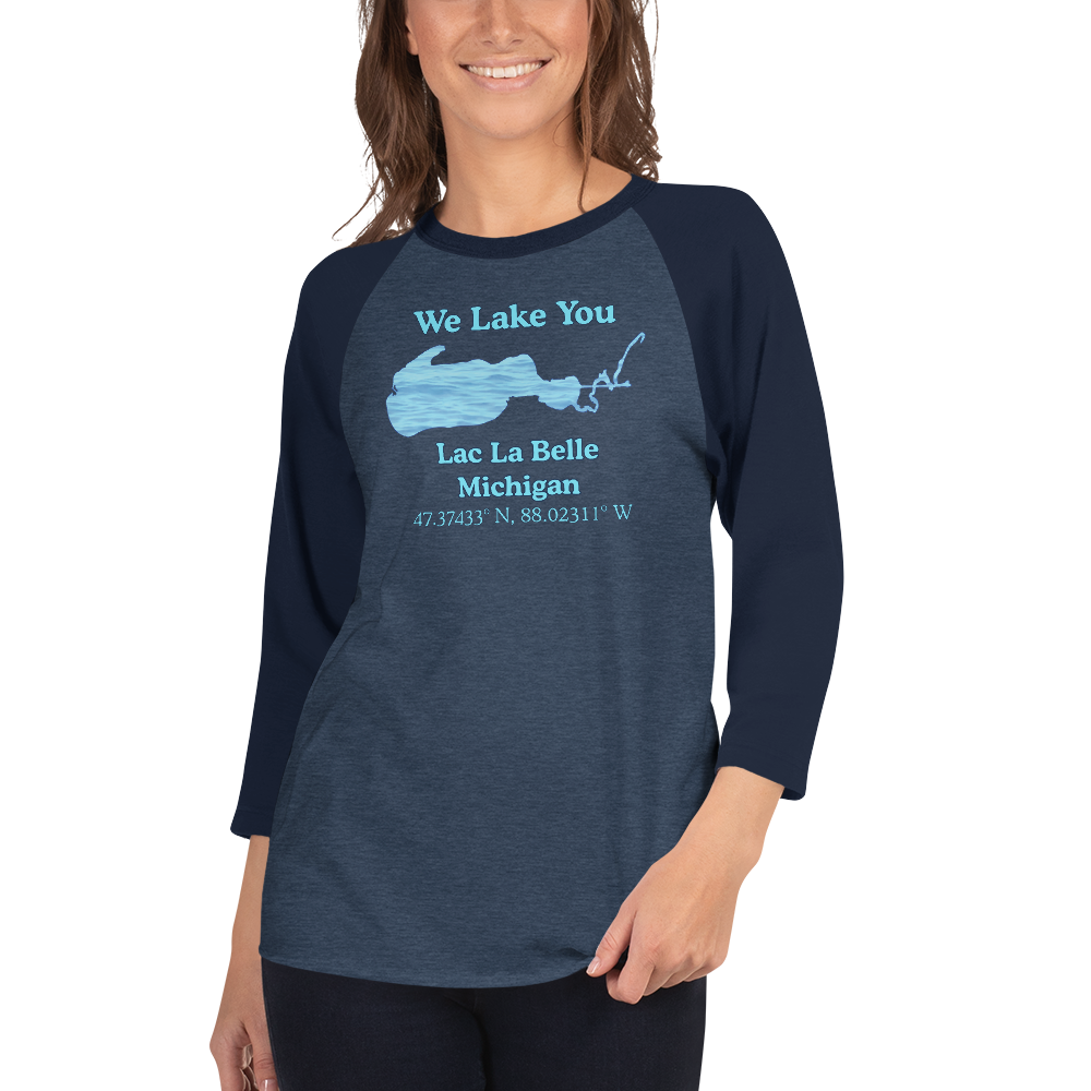 Lac La Belle Raglan 3/4 Sleeve Unisex T-shirt