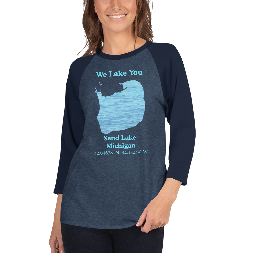 Sand Lake Raglan 3/4 Sleeve Unisex T-shirt