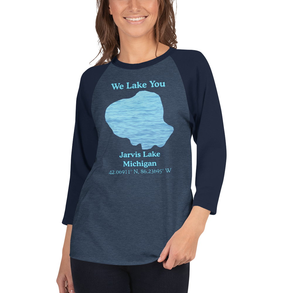 Jarvis Lake Raglan 3/4 Sleeve Unisex T-shirt