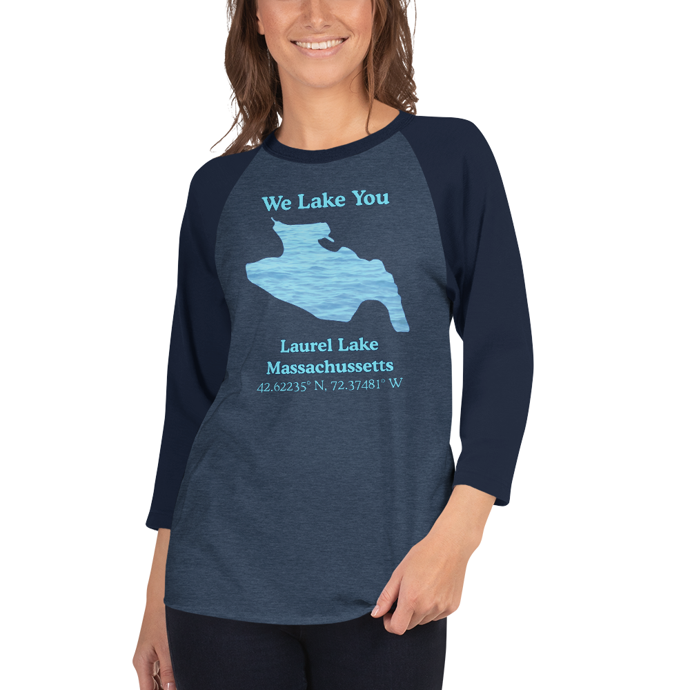 Laurel Lake Raglan 3/4 Sleeve Unisex T-shirt
