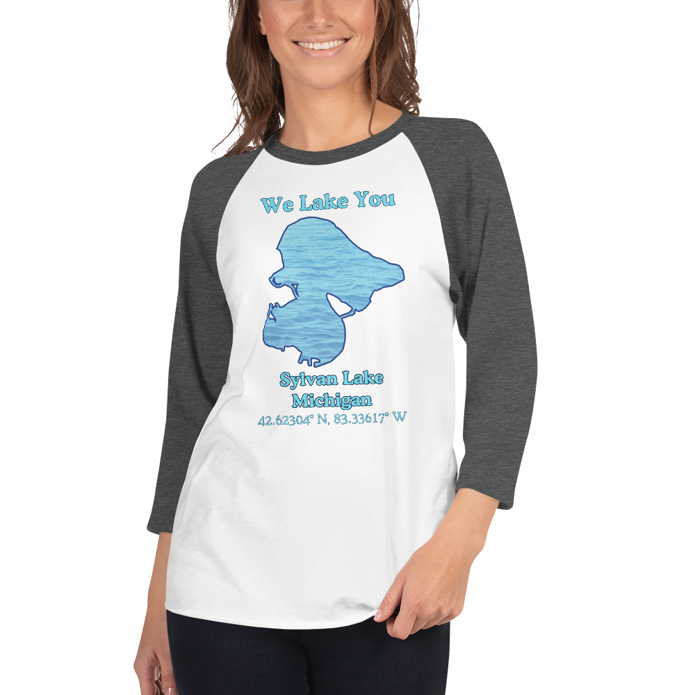 Sylvan Lake Raglan 3/4 Sleeve Unisex T-shirt