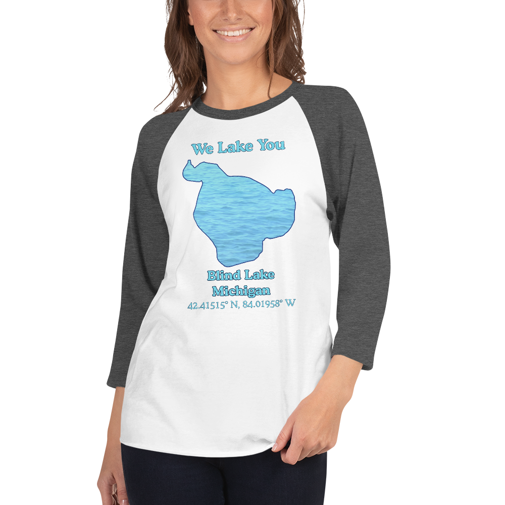 Blind Lake Raglan 3/4 Sleeve Unisex T-shirt