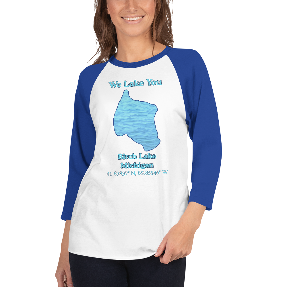 Birch Lake Raglan 3/4 Sleeve Unisex T-shirt