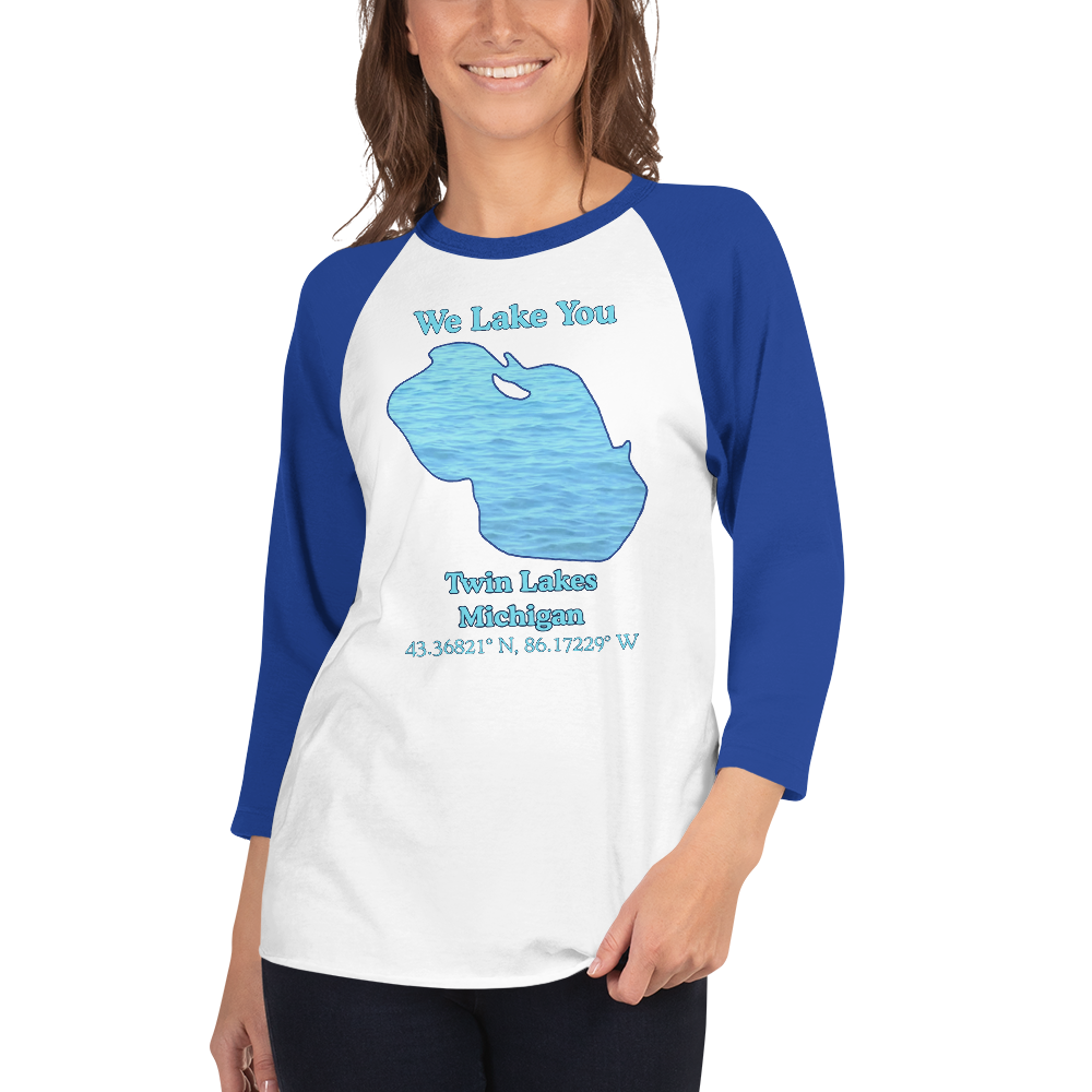 Twin Lakes Raglan 3/4 Sleeve Unisex T-shirt