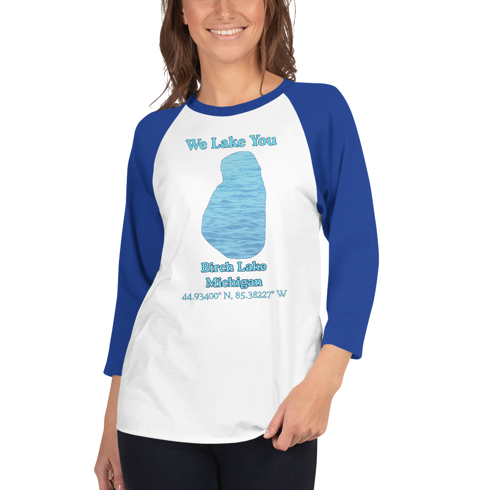 Birch Lake Raglan 3/4 Sleeve Unisex T-shirt