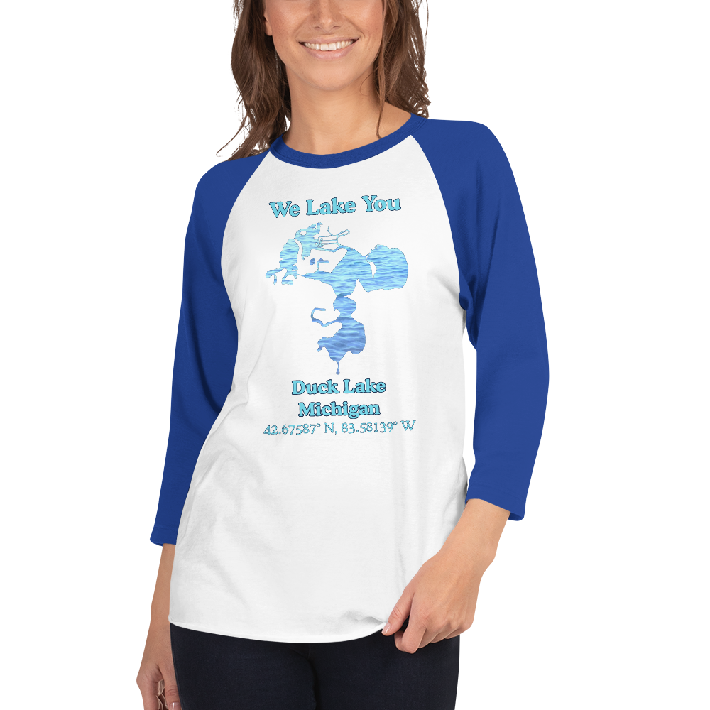 Duck Lake Raglan 3/4 Sleeve Unisex T-shirt
