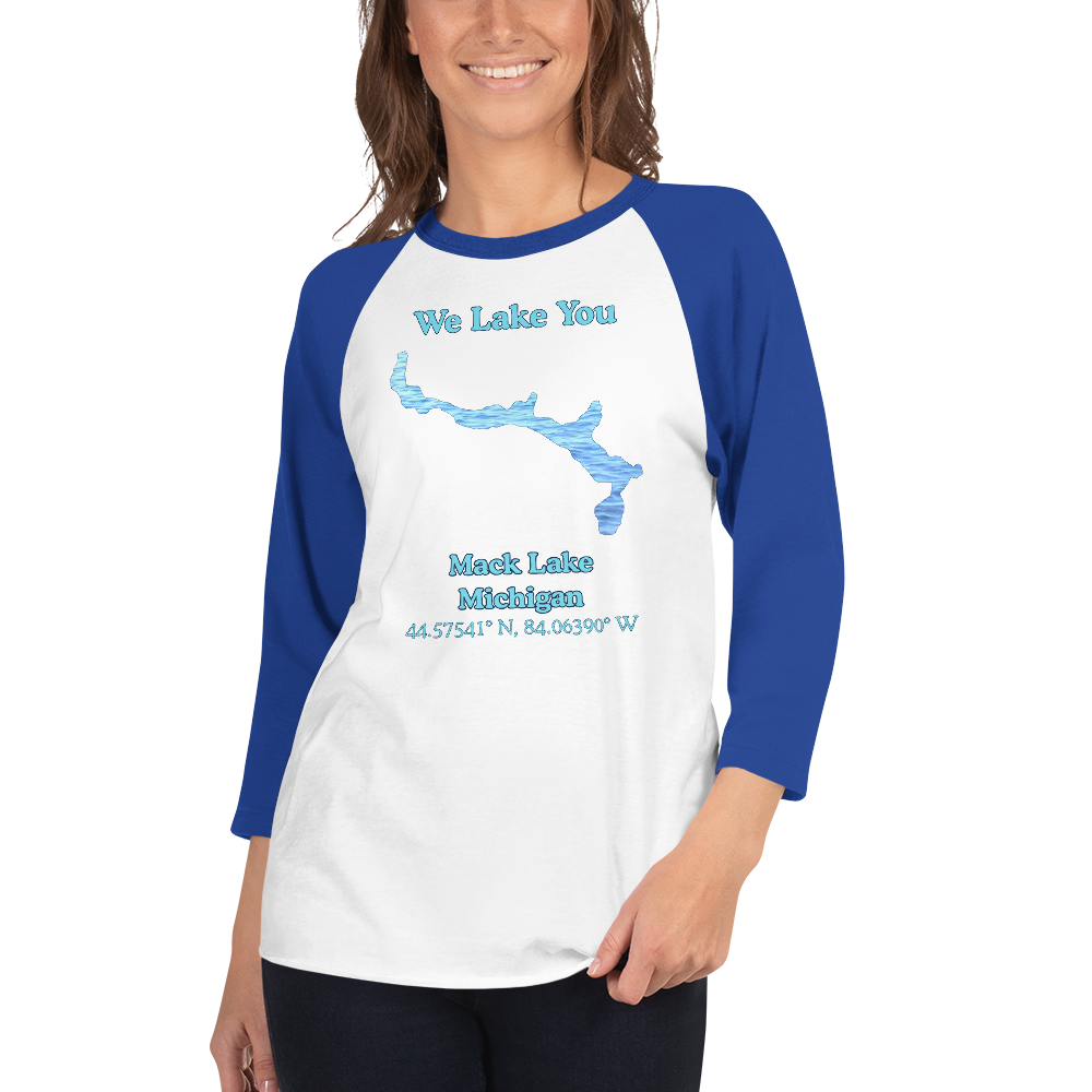 Mack Lake Raglan 3/4 Sleeve Unisex T-shirt