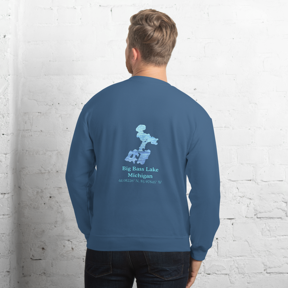 Big Bass Lake Always Fresh, Sometimes Frozen Unisex Sweatshirt