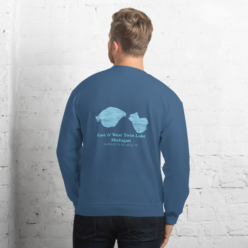 East & West Twin Lake Always Fresh, Sometimes Frozen Unisex Sweatshirt
