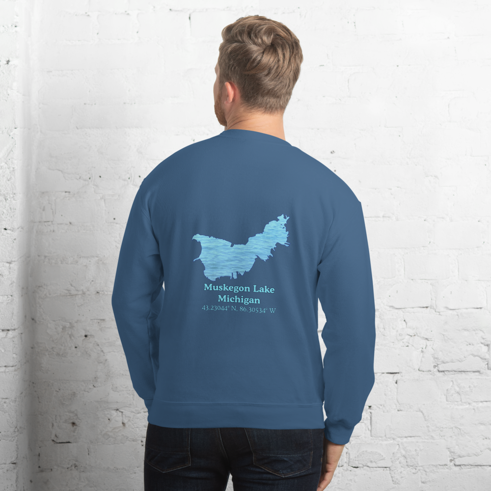 Muskegon Lake Always Fresh, Sometimes Frozen Unisex Sweatshirt