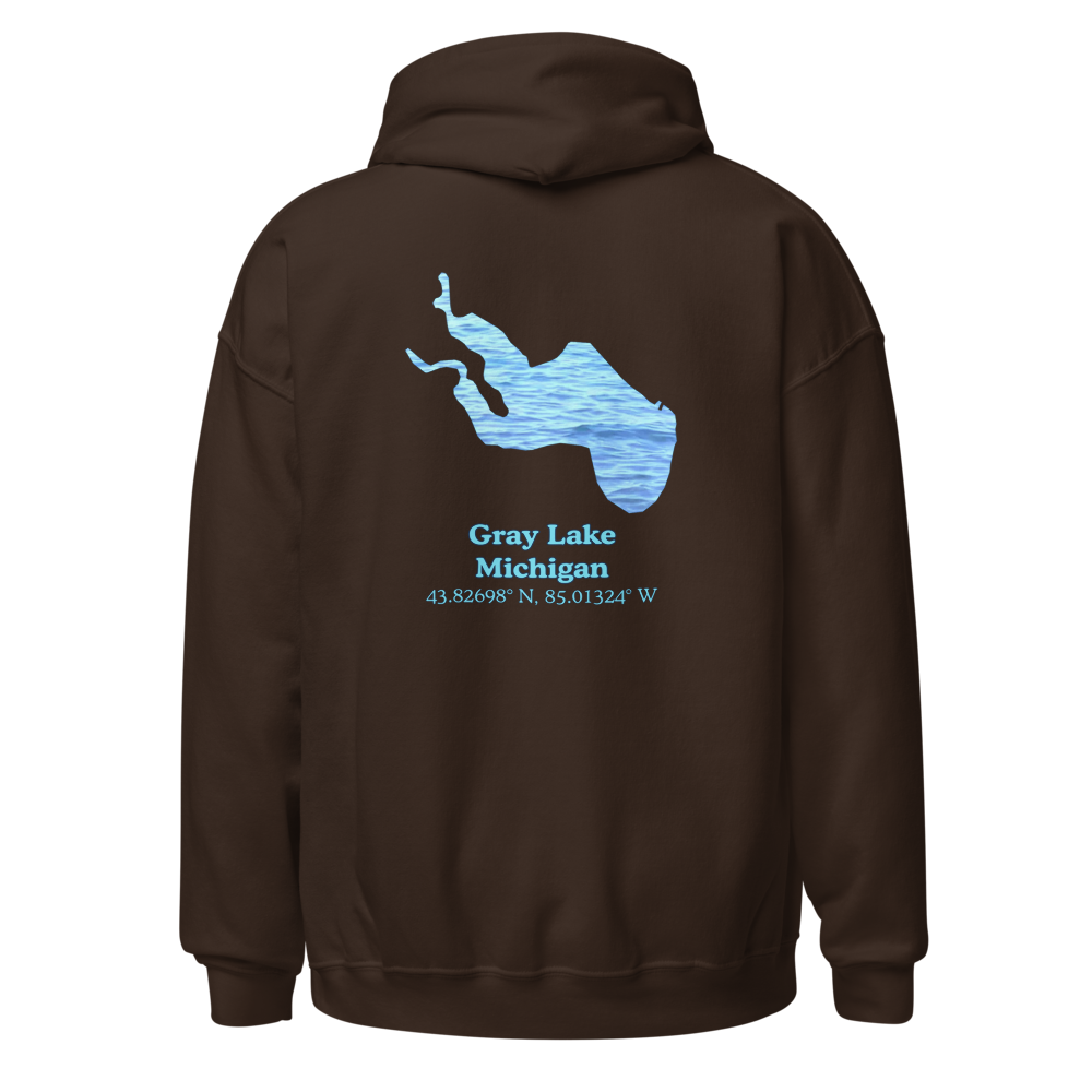 Gray Lake Unisex Pullover Hoodie