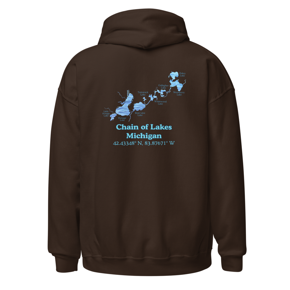 Chain of Lakes Unisex Pullover Hoodie
