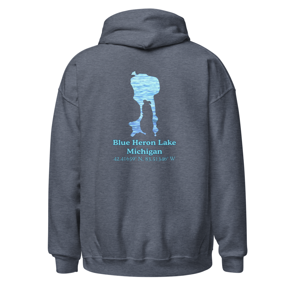 Blue Heron Lake Unisex Pullover Hoodie