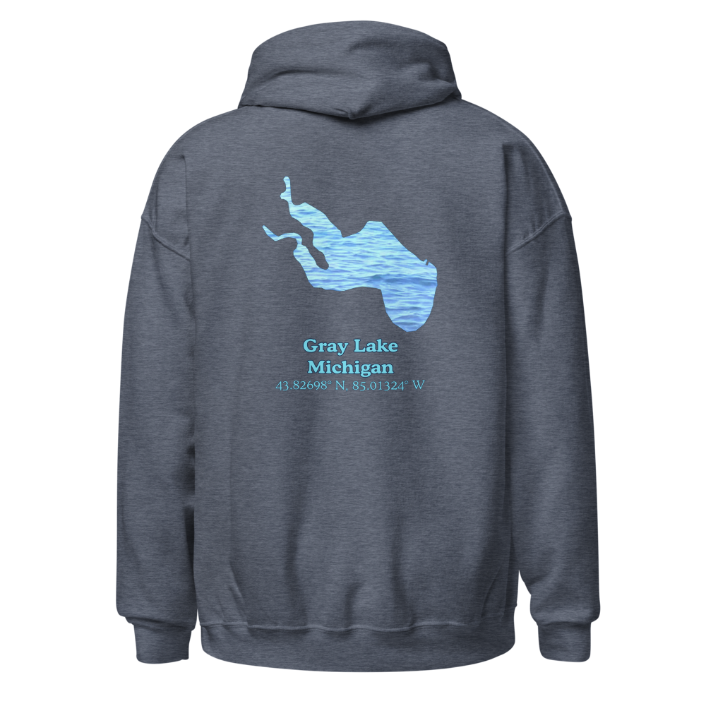 Gray Lake Unisex Pullover Hoodie