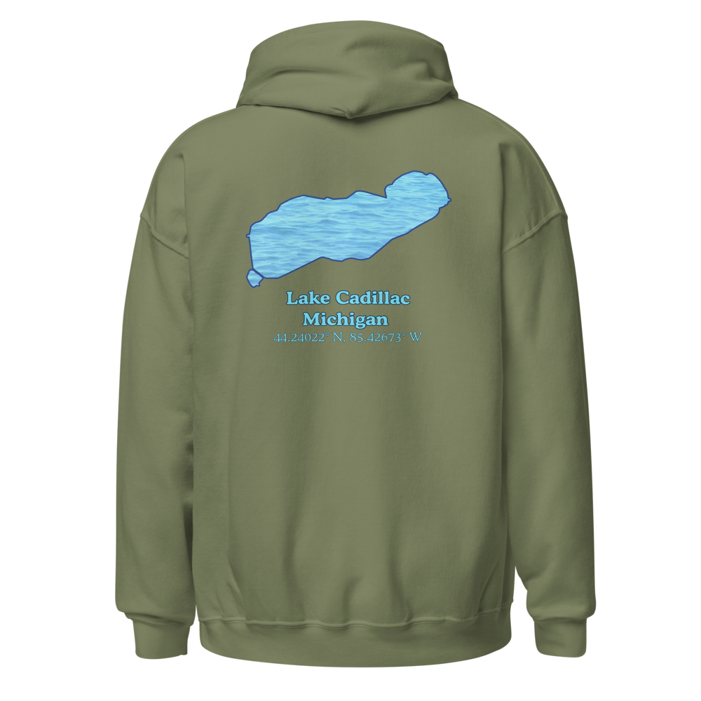 Classic Unisex Pullover Hoodie - Lake Cadillac on back and We Lake You on front