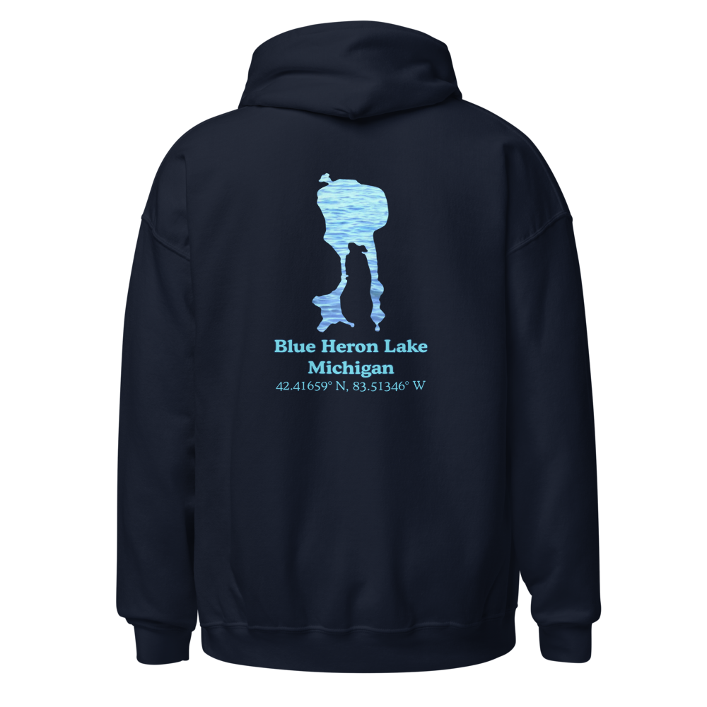 Blue Heron Lake Unisex Pullover Hoodie