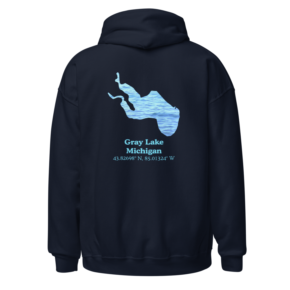 Gray Lake Unisex Pullover Hoodie