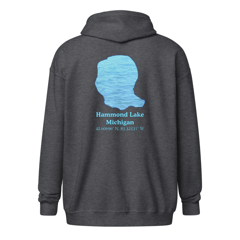 Hammond Lake Unisex Zip Hoodie