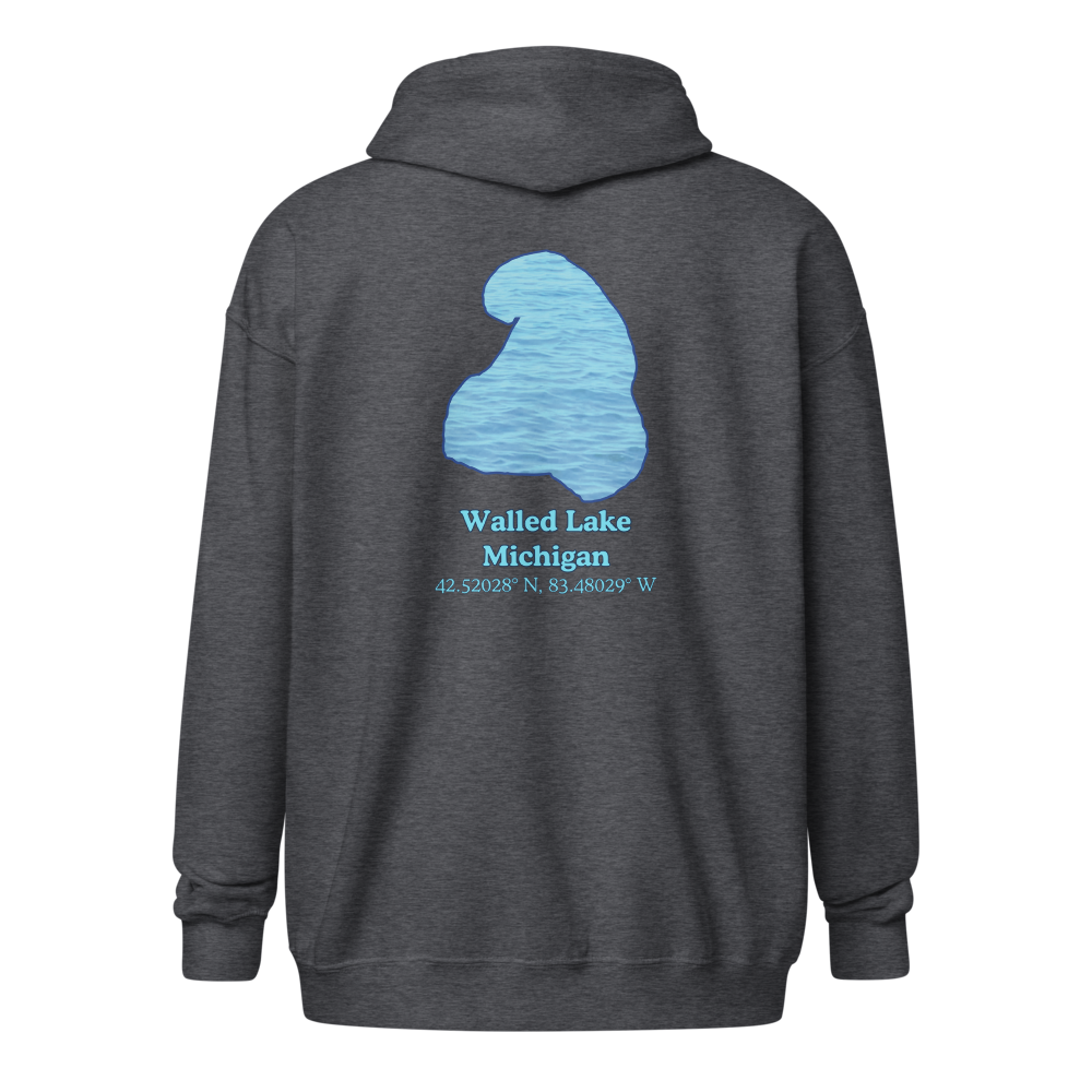 Walled Lake Unisex Zip Hoodie