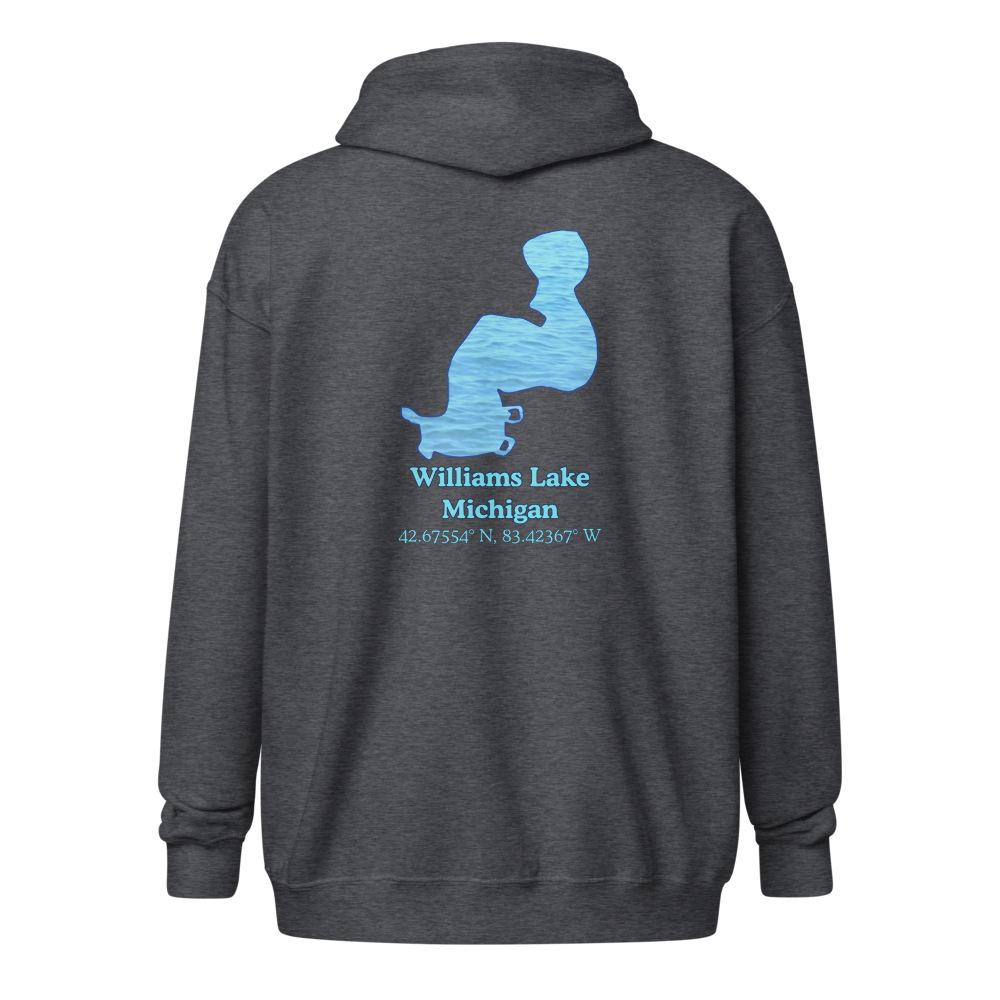 Williams Lake Unisex Zip Hoodie