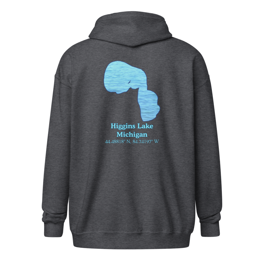 Higgins Lake Unisex Zip Hoodie