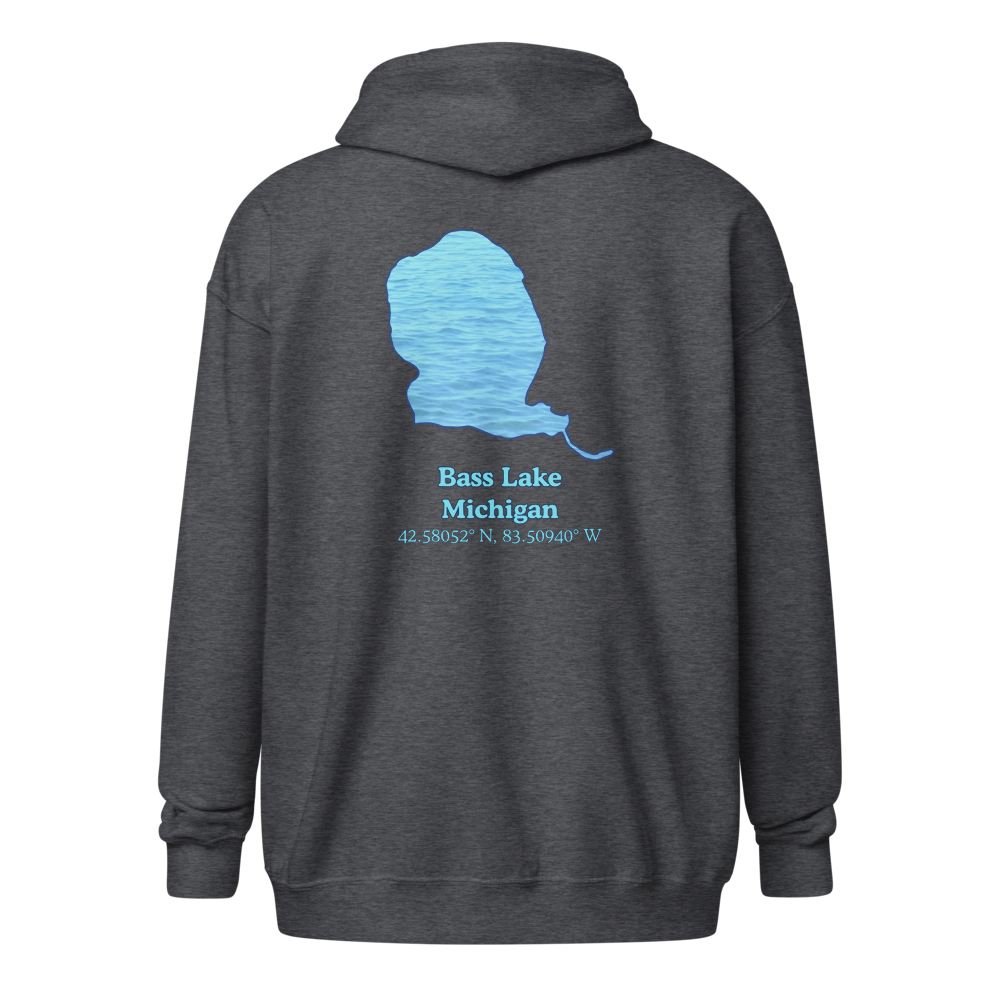 Bass Lake Unisex Zip Hoodie
