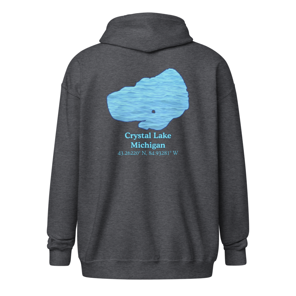 Crystal Lake Unisex Zip Hoodie