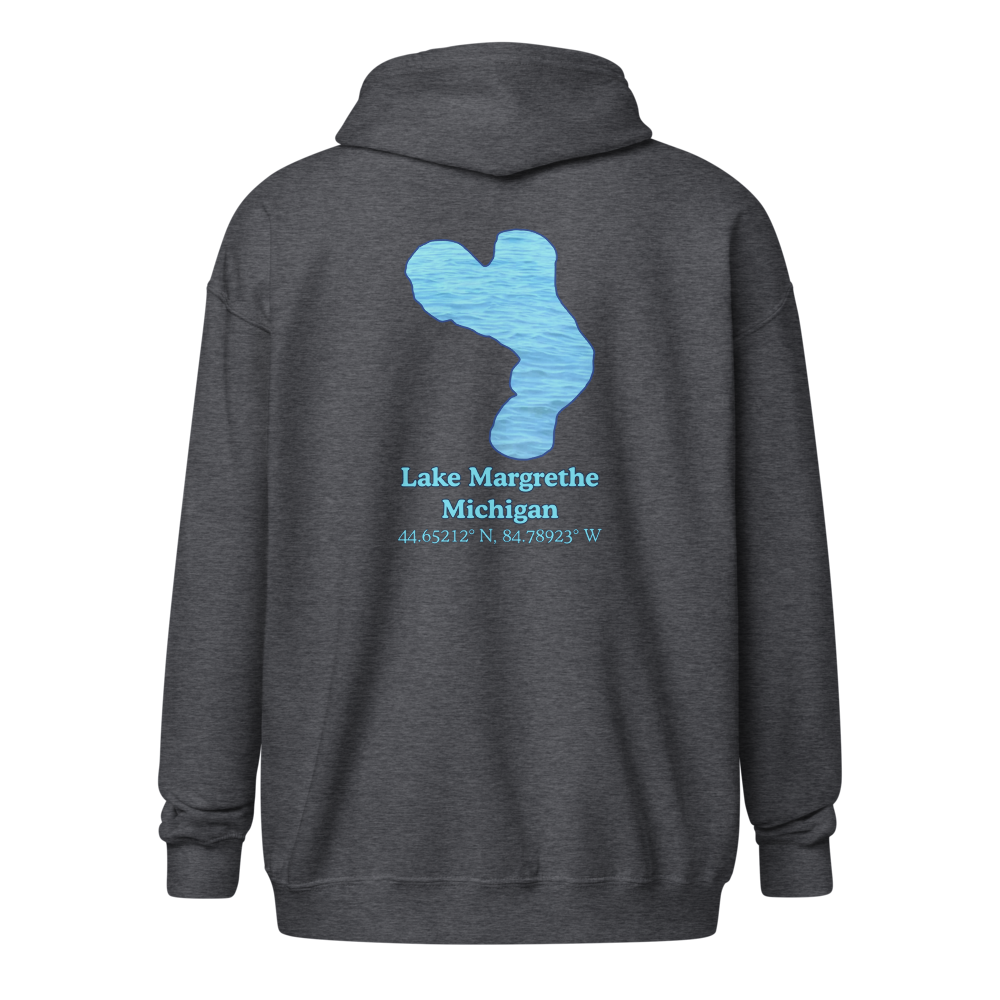 Lake Margrethe Unisex Zip Hoodie