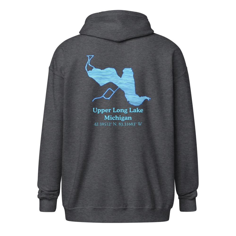 Upper Long Lake Unisex Zip Hoodie