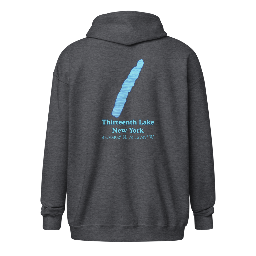 Thirteenth Lake Unisex Zip Hoodie