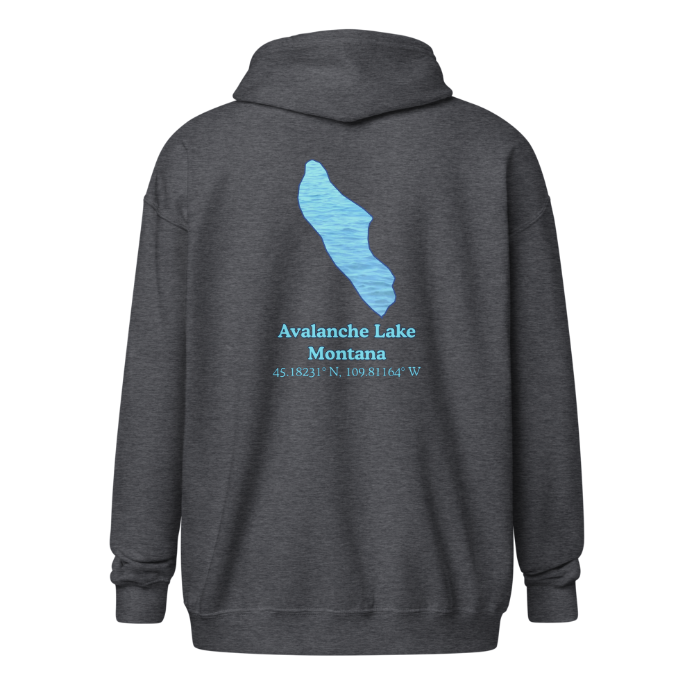 Avalanche Lake Unisex Zip Hoodie