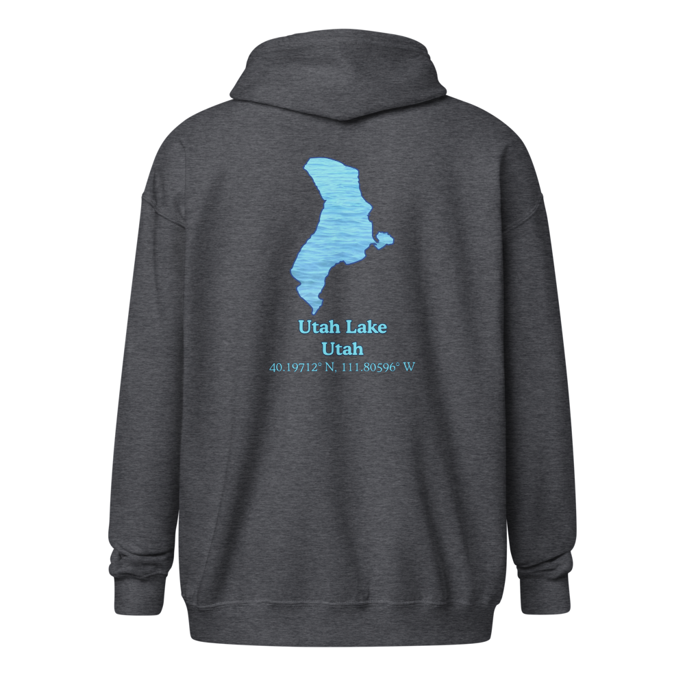 Utah Lake Unisex Zip Hoodie