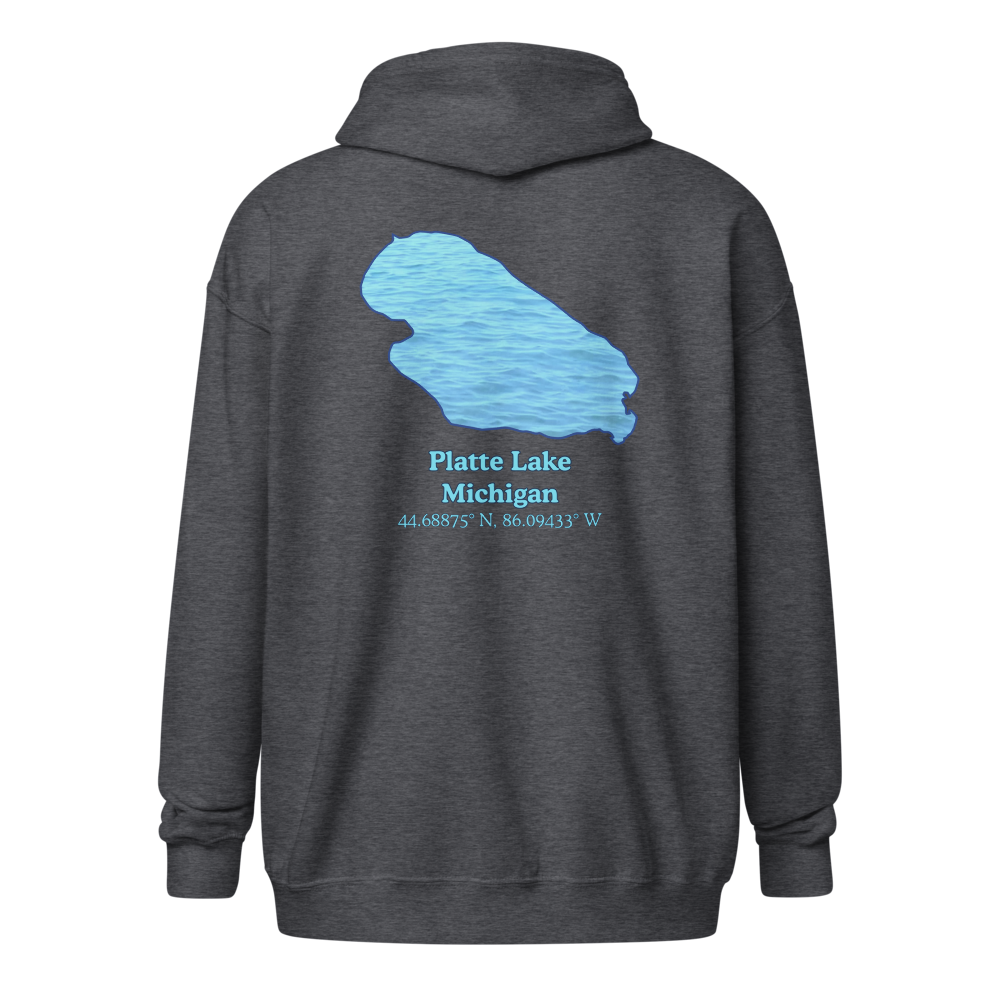 Platte Lake Unisex Zip Hoodie
