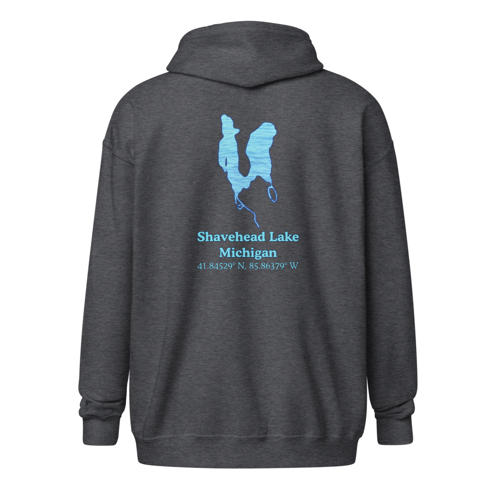 Shavehead Lake Unisex Zip Hoodie
