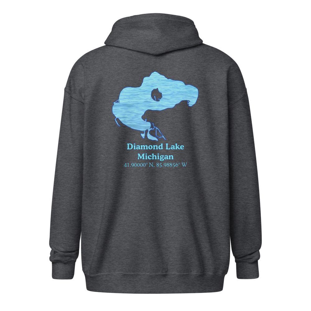 Diamond Lake Unisex Zip Hoodie