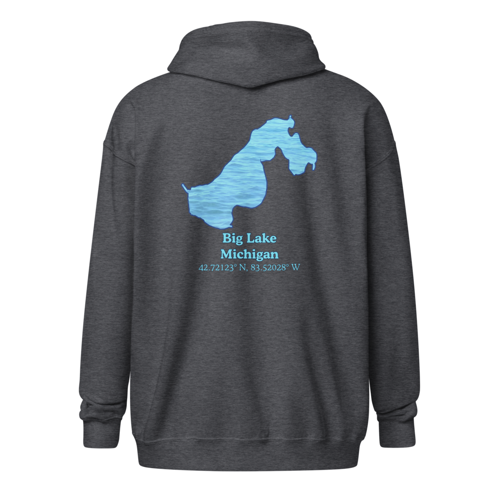 Big Lake Unisex Zip Hoodie