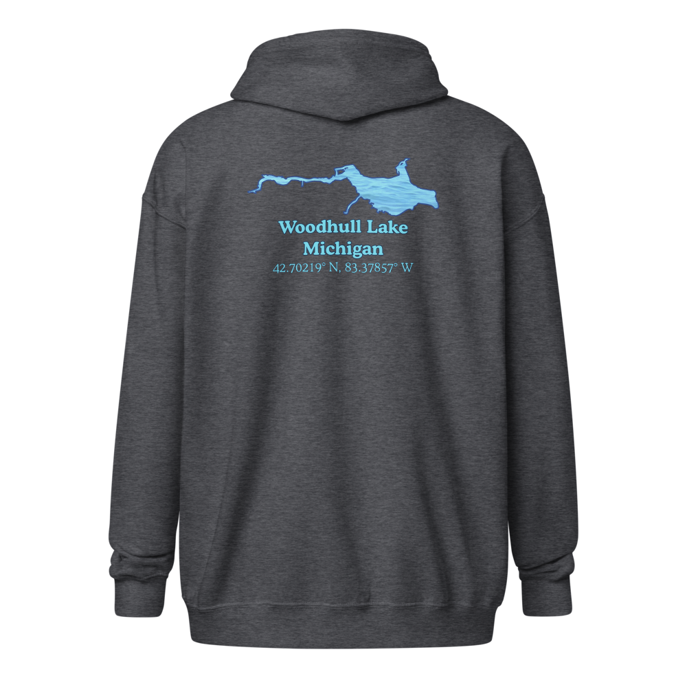 Woodhull Lake Unisex Zip Hoodie
