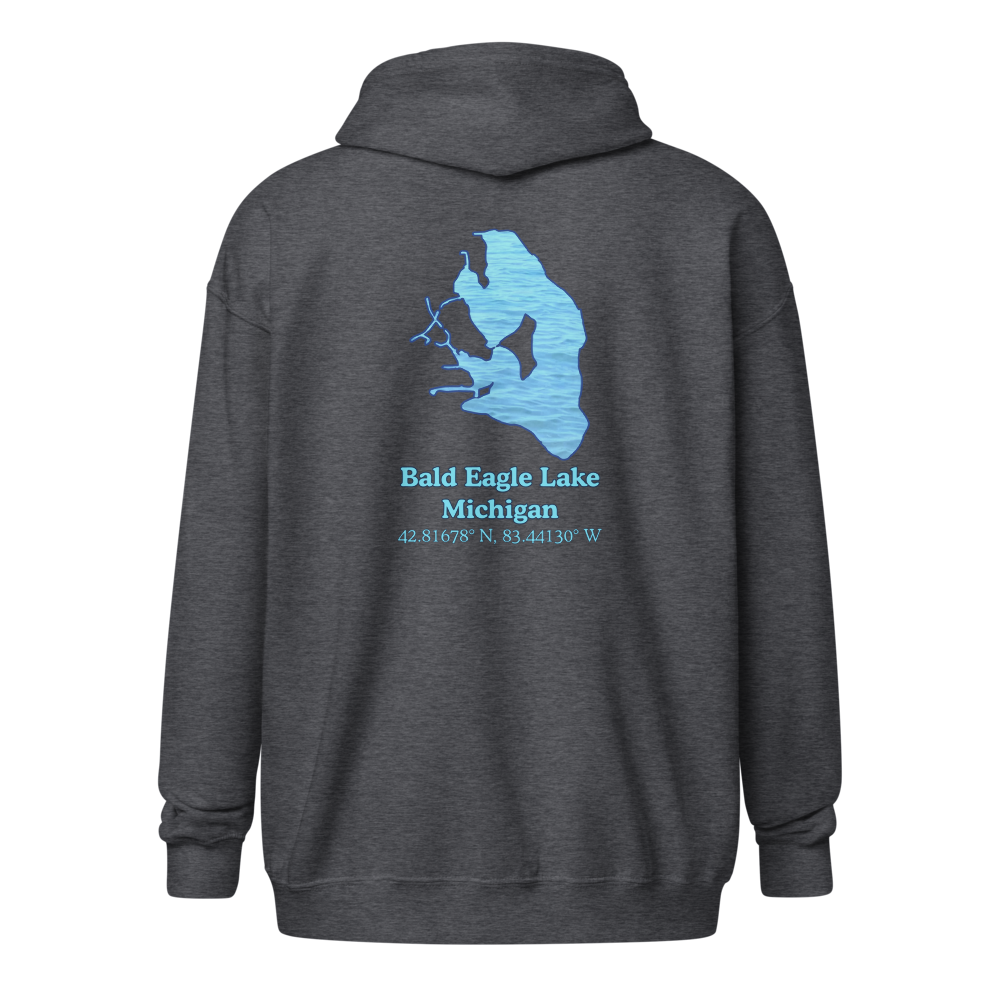 Bald Eagle Lake Unisex Zip Hoodie