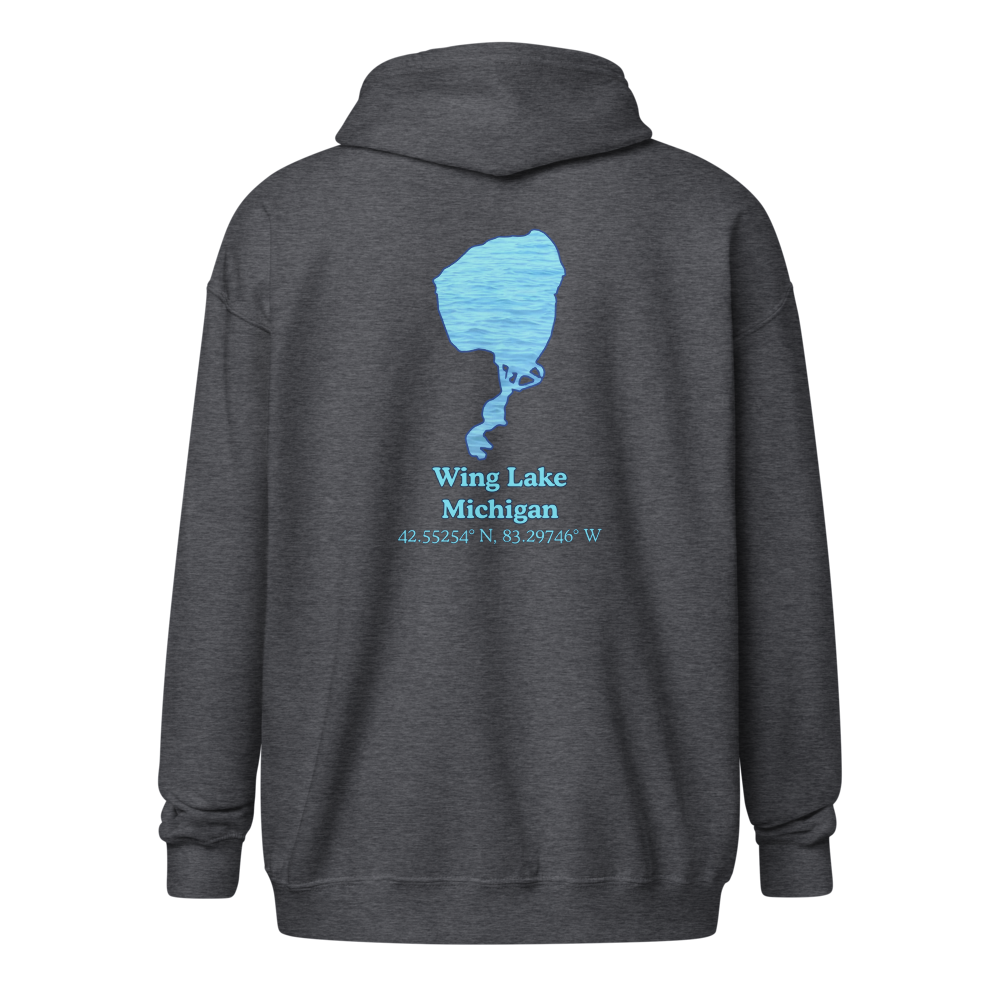 Wing Lake Unisex Zip Hoodie