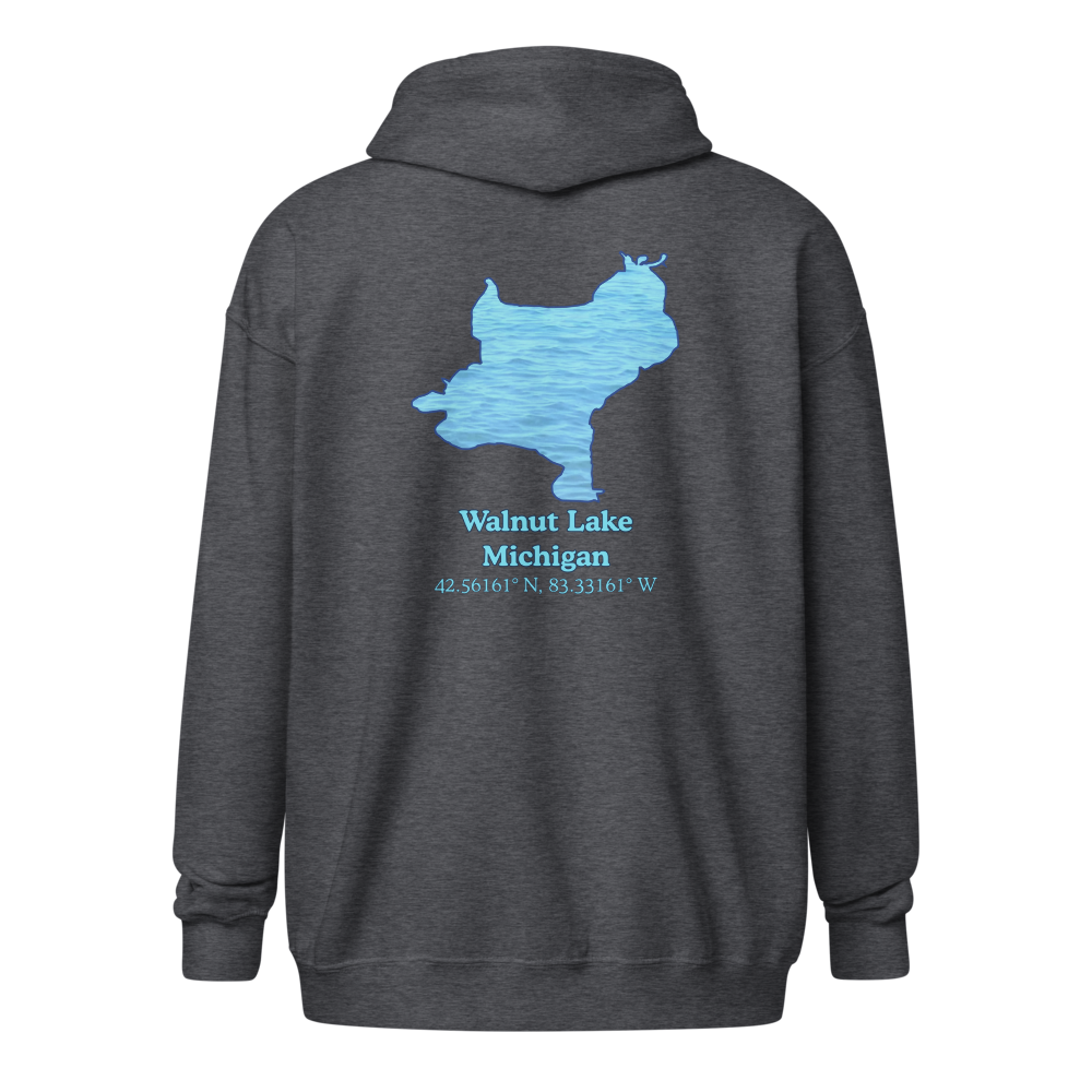 Walnut Lake Unisex Zip Hoodie