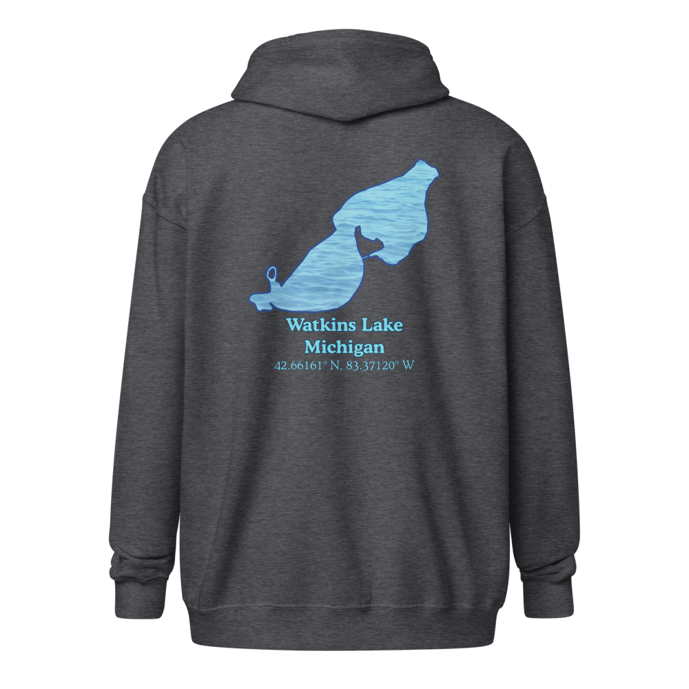 Watkins Lake Unisex Zip Hoodie