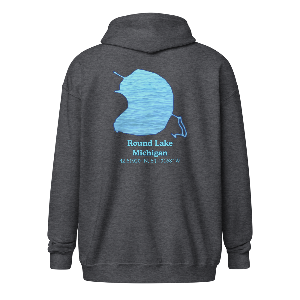 Round Lake Unisex Zip Hoodie
