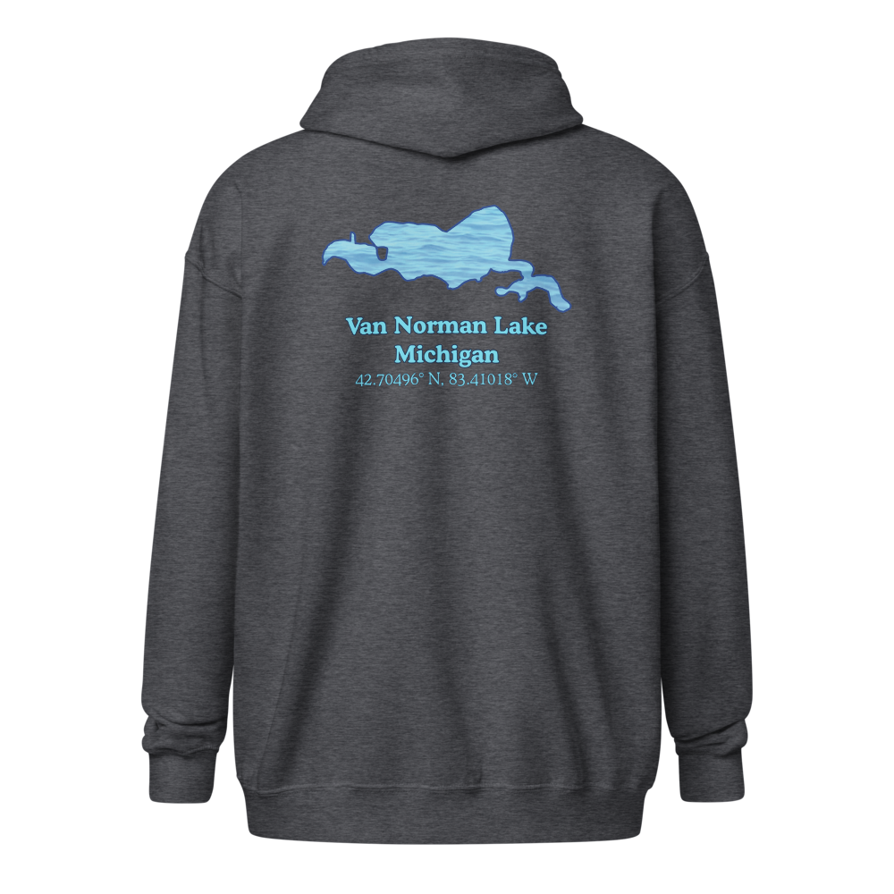 Van Norman Lake Unisex Zip Hoodie