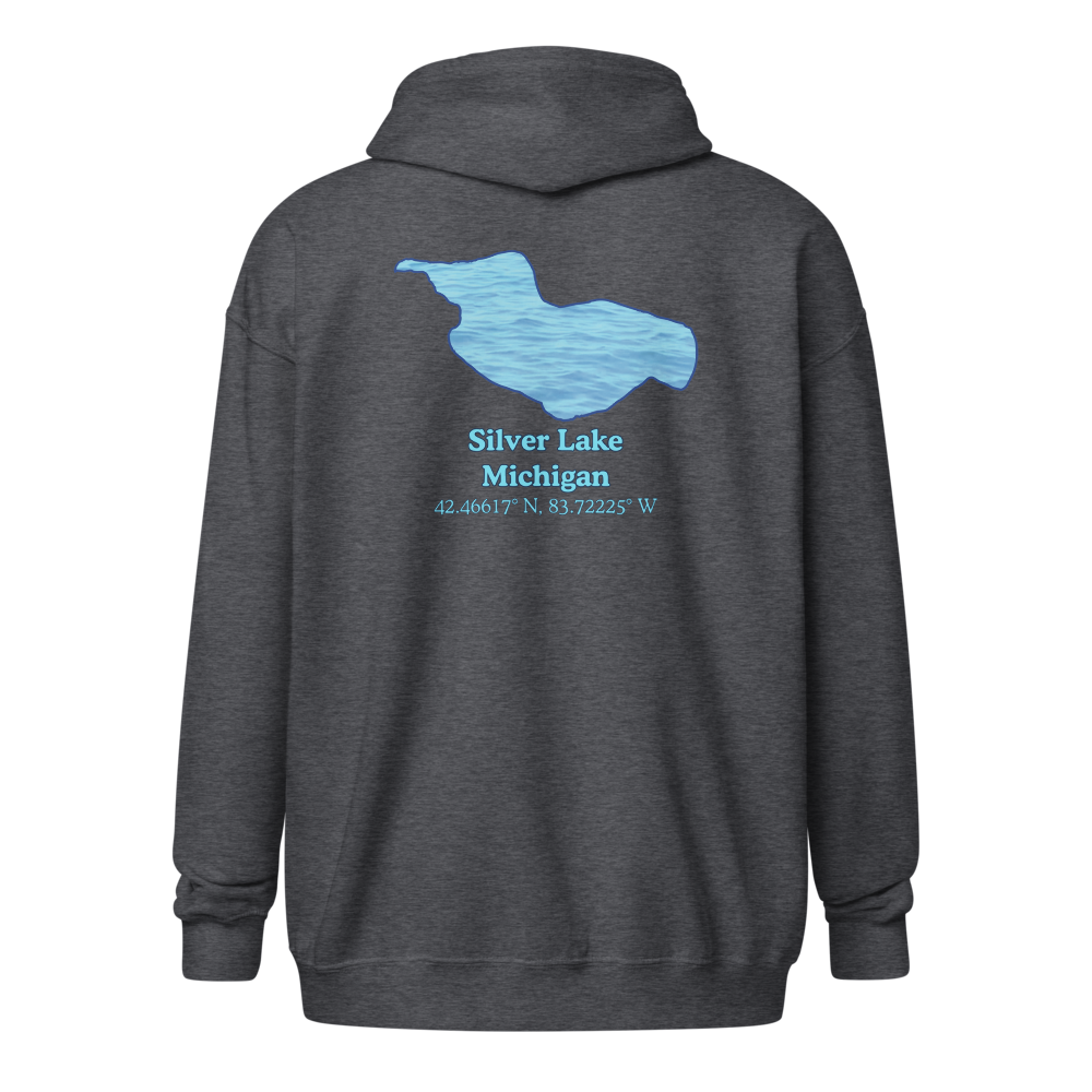 Silver Lake Unisex Zip Hoodie