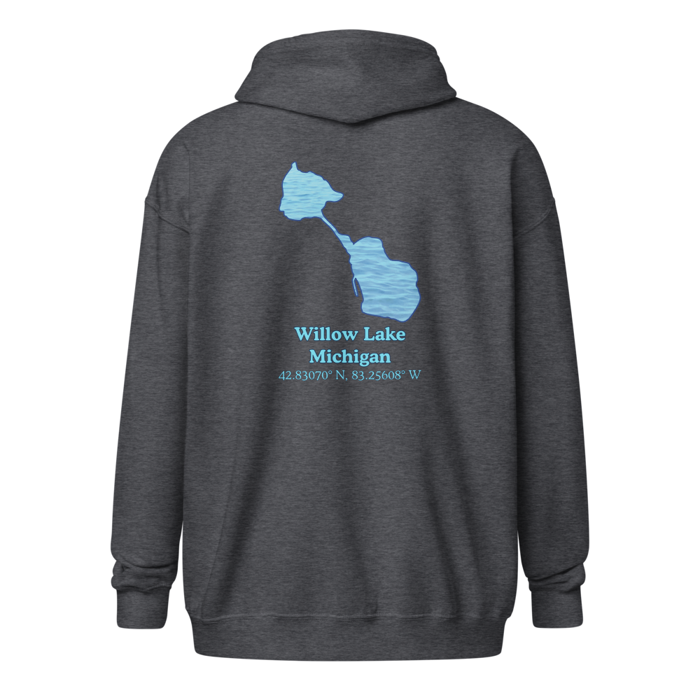 Willow Lake Unisex Zip Hoodie
