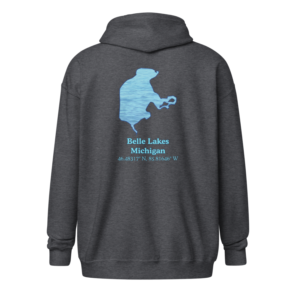Belle Lakes Unisex Zip Hoodie
