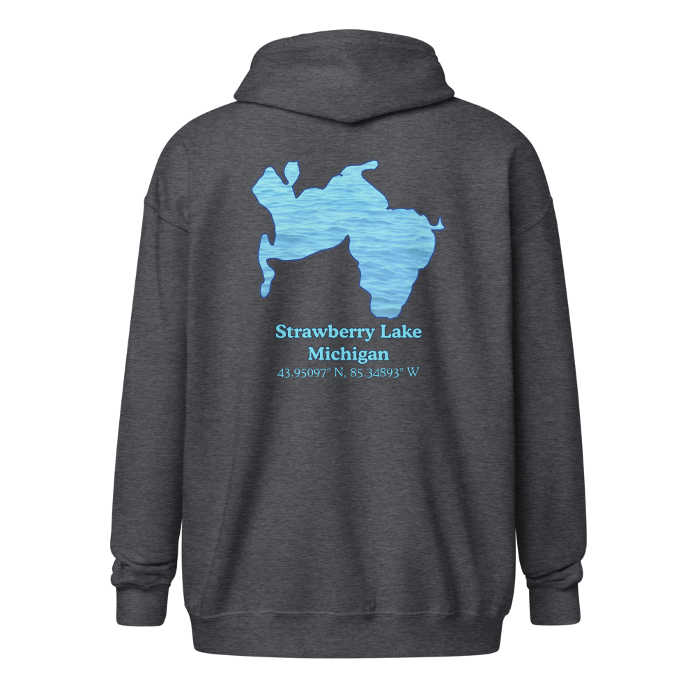 Strawberry Lake Unisex Zip Hoodie