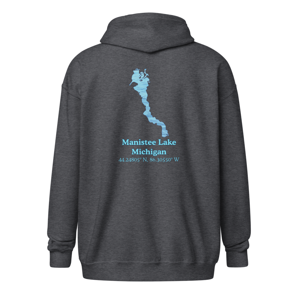 Manistee Lake Unisex Zip Hoodie