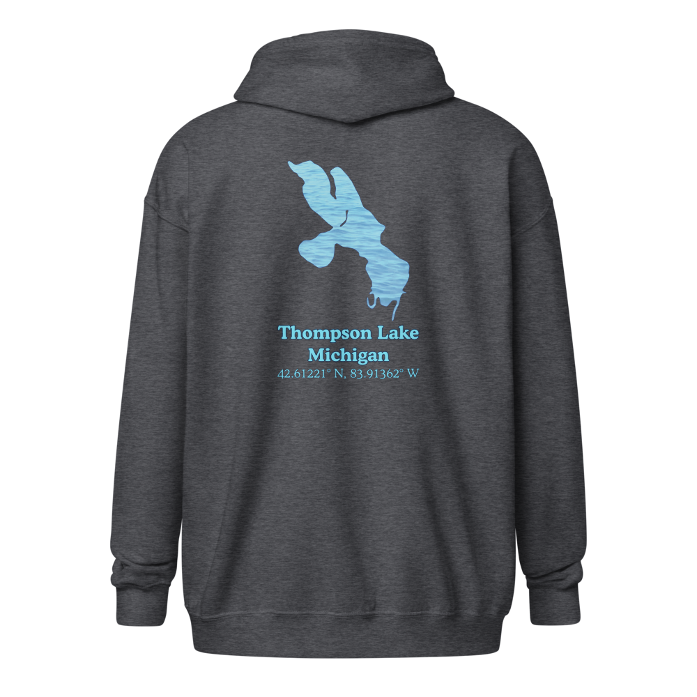Thompson Lake Unisex Zip Hoodie