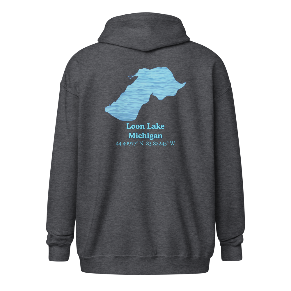 Loon Lake Unisex Zip Hoodie